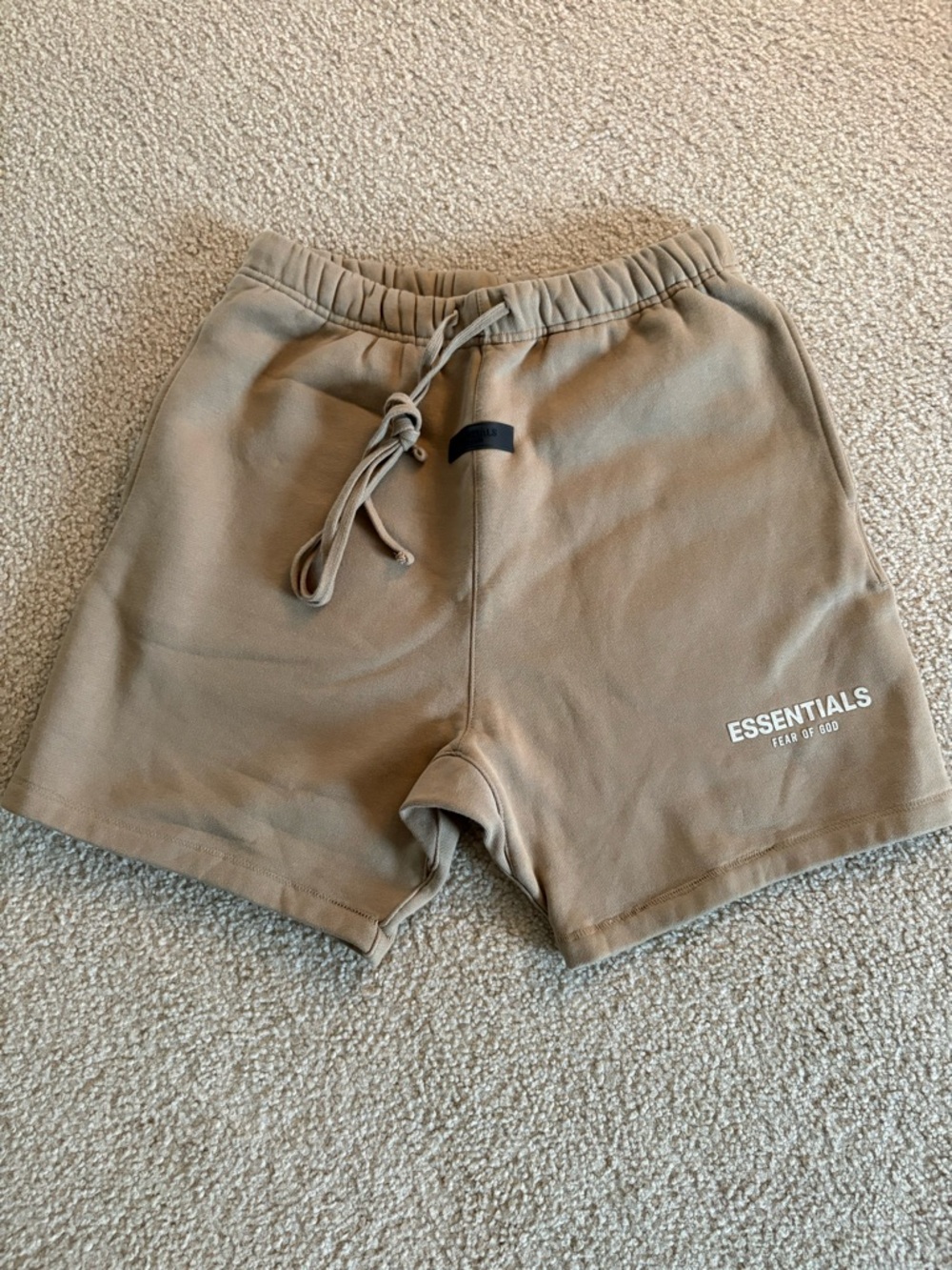 Essentials Men’s Tan Athletic Cotton Shorts SS22